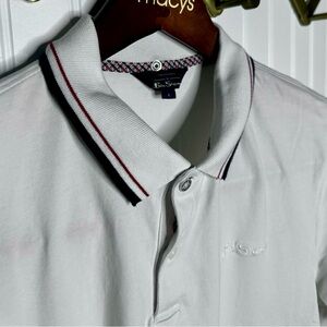 Ben Sherman White Polo Shirt large